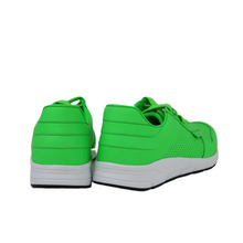 Load image into Gallery viewer, Gucci Leather Lace-up Sneakers Neon Green