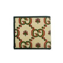 Load image into Gallery viewer, Gucci 100 Centennial Canvas Bifold Wallet Beige