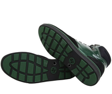 Load image into Gallery viewer, Gucci Leather Suede High-top Sneaker Green