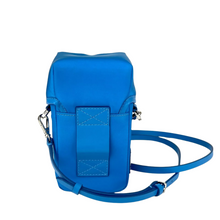Load image into Gallery viewer, MCM Nylon Mini Flap Shoulder Bag Blue