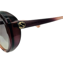 Load image into Gallery viewer, Gucci Acetate Logo Oval Sunglasses Bicolor