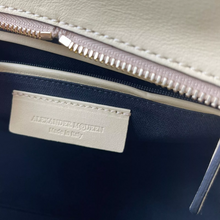 Load image into Gallery viewer, Alexander McQueen Skull Padlock Leather Satchel Bag Light Yellow