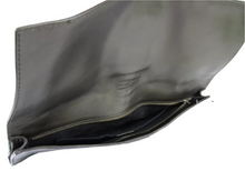 Load image into Gallery viewer, Gucci Python Leather Clutch Bag Large Dark Green