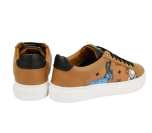 Load image into Gallery viewer, MCM Visetos Leather Rabbit Print Sneaker Brown