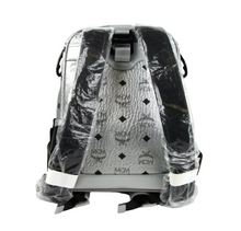 Load image into Gallery viewer, MCM Jemison Coated Canvas Backpack Silver