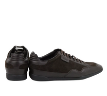 Load image into Gallery viewer, Gucci Suede Leather Lace-up Sneakers Dark Brown