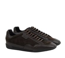 Load image into Gallery viewer, Gucci Suede Leather Lace-up Sneakers Dark Brown