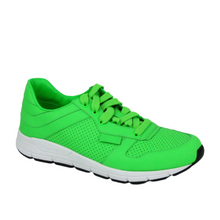 Load image into Gallery viewer, Gucci Leather Lace-up Sneakers Neon Green