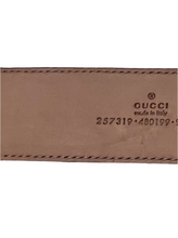 Load image into Gallery viewer, Gucci Crocodile Leather Square Buckle Belt Brown