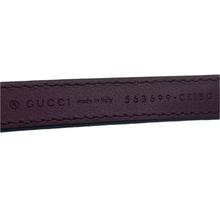 Load image into Gallery viewer, Gucci Suede G Buckle Interlocking Belt Burgundy