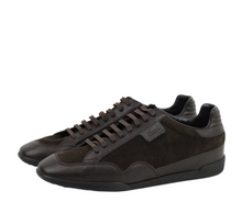 Load image into Gallery viewer, Gucci Suede Leather Lace-up Sneakers Dark Brown