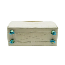 Load image into Gallery viewer, Alexander McQueen Leather Box Crossbody Bag Off White