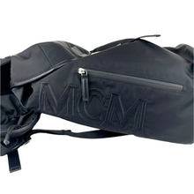 Load image into Gallery viewer, MCM Nylon Detachable Hood Backpack Black
