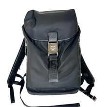 Load image into Gallery viewer, MCM Nylon Detachable Hood Backpack Black