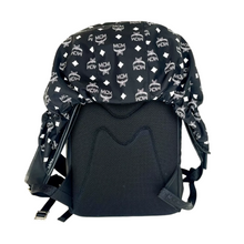 Load image into Gallery viewer, MCM Nylon Detachable Hood Backpack Black