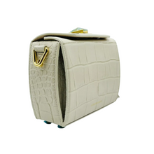 Load image into Gallery viewer, Alexander McQueen Leather Box Crossbody Bag Off White