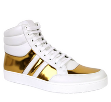 Load image into Gallery viewer, Gucci Leather Padded High-top Sneaker White