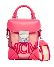 Load image into Gallery viewer, MCM Berlin Leather Transparent Crossbody Bag Teaberry Pink