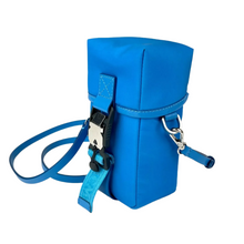 Load image into Gallery viewer, MCM Nylon Mini Flap Shoulder Bag Blue