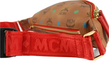 Load image into Gallery viewer, MCM Visetos Canvas Cognac Spectrum Belt Bag Brown