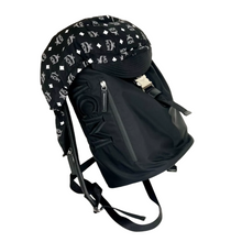 Load image into Gallery viewer, MCM Nylon Detachable Hood Backpack Black