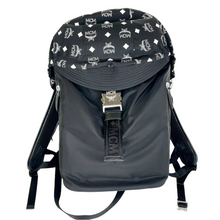 Load image into Gallery viewer, MCM Nylon Detachable Hood Backpack Black