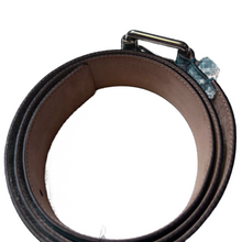 Load image into Gallery viewer, Gucci Suede Bamboo Buckle Belt Teal Blue