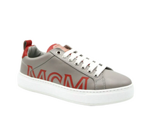 Load image into Gallery viewer, MCM Leather Low-top Sneaker Grey