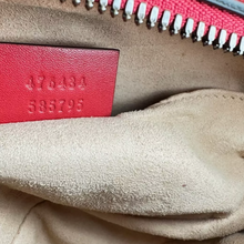 Load image into Gallery viewer, Gucci Marmont Leather G Oval Belt Bag Red