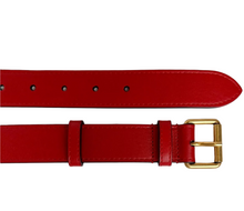 Load image into Gallery viewer, Gucci Marmont Leather G Oval Belt Bag Red