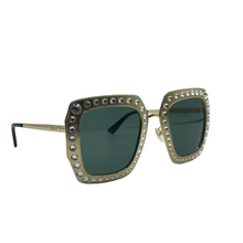 Load image into Gallery viewer, Gucci Metal Square Sunglasses Gold