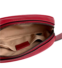 Load image into Gallery viewer, Gucci Marmont Leather G Oval Belt Bag Red