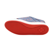 Load image into Gallery viewer, MCM Visetos Coated Canvas Low-top Sneaker Blue