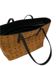 Load image into Gallery viewer, MCM Visetos Coated Canvas Shopper Tote Bag Brown