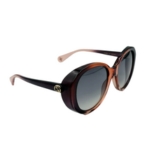 Load image into Gallery viewer, Gucci Acetate Logo Oval Sunglasses Bicolor