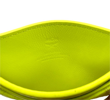 Load image into Gallery viewer, MCM Visetos Coated Canvas Card Holder Neon Yellow