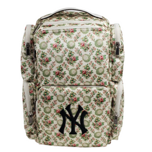 Load image into Gallery viewer, Gucci NY Yankees Silk Floral Large Backpack Bicolor