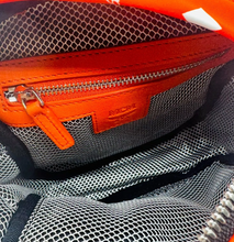 Load image into Gallery viewer, MCM Jemison Nylon Crossbody Waist Bag Orange Flame