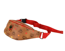 Load image into Gallery viewer, MCM Visetos Canvas Cognac Spectrum Belt Bag Brown