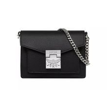 Load image into Gallery viewer, MCM Tracy Patricia Women's Leather Mini Crossbody Bag Black