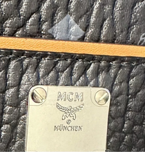 Load image into Gallery viewer, MCM Visetos Monogram Canvas Tote Bag Black