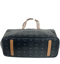 Load image into Gallery viewer, MCM Visetos Monogram Canvas Tote Bag Black