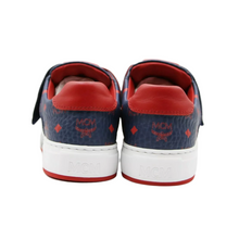 Load image into Gallery viewer, MCM Visetos Coated Canvas Low-top Sneaker Blue