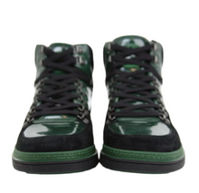 Load image into Gallery viewer, Gucci Leather Suede High-top Sneaker Green