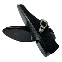 Load image into Gallery viewer, Yves Saint Laurent Charles Suede Loafer Dress Shoes Black