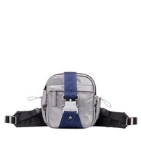 Load image into Gallery viewer, MCM Jemison Nylon Crossbody Waist Bag Silver