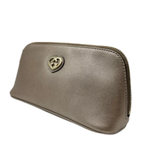 Load image into Gallery viewer, Gucci Leather G Heart Cosmetic Bag Metallic Light Pink