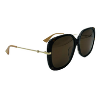 Load image into Gallery viewer, Gucci Logo Acetate Sunglasses Brown