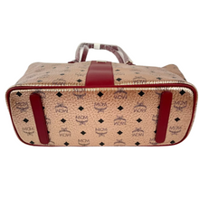 Load image into Gallery viewer, MCM Visetos Monogram Canvas Tote Bag Gold