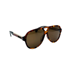 Load image into Gallery viewer, Gucci Havana Acetate Logo Sunglasses Brown